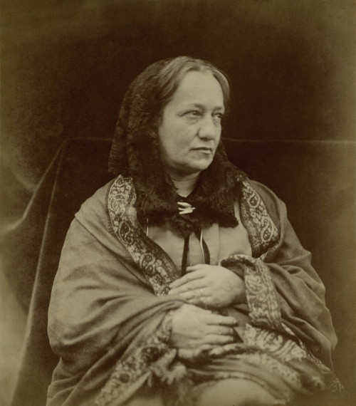 Julia Margaret Cameron, (1870) photographed by Henry Herschel Hay Cameron